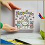 Sanrio Hello Kitty "Happy Easter" 6 x 6 Inch Wood Box Sign