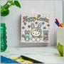 Sanrio Hello Kitty "Happy Easter" 6 x 6 Inch Wood Box Sign