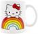 Sanrio Hello Kitty Rainbow Peek Ceramic Mug | Holds 20 Ounces
