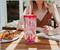 Sanrio Hello Kitty Strawberries Plastic Tumbler With Lid and Straw | 20 Ounces