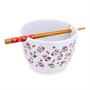 Sanrio Hello Kitty x Nissin Cup Noodles Ceramic Ramen Bowl and Chopstick Set