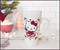 Sanrio Hello Kitty Holiday Candy Cane Ceramic Tall Latte Mug | Holds 16 Ounces
