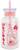 Sanrio Hello Kitty Strawberry Glass Milk Bottle With Straw | Holds 15 Ounces