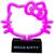 Hello Kitty Face and Bow 6.5 -Inch LED Neon Mood Light