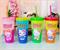 Sanrio Hello Kitty Garden Doodle Color-Changing Plastic Tumbler Cups | Set of 4