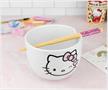 Sanrio Hello Kitty Winking 20-Ounce Ceramic Ramen Bowl With Chopsticks