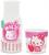 Sanrio Hello Kitty Strawberry Milk 18-Ounce Glass Pitcher and 8-Ounce Cup
