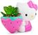 Sanrio Hello Kitty Strawberry 5-Inch Planter With Artificial Succulent