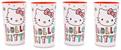 Sanrio Hello Kitty Holiday 4-Piece Plastic Cup Set | Each Holds 22 Ounces