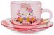 Sanrio Hello Kitty Flowers Glass Teacup and Saucer Set