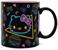 Sanrio Hello Kitty Retro Boombox and Cassette Print 20-Ounce Ceramic Mug