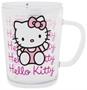 Sanrio Hello Kitty Pink Outfit Glass Mug With Lid | Holds 14 Ounces