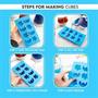 Disney Lilo & Stitch Silicone Ice Cube Tray | Makes 8 Molded Cubes