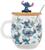 Disney Lilo & Stitch Expressions Glass Mug With Lid and Spoon | Holds 17 Ounces