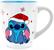 Disney Lilo & Stitch Santa Hat Jumbo Curved Ceramic Latte Mug | Holds 25 Ounces