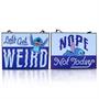 Disney Lilo & Stitch "Let's Get Weird" Reversible Hanging Sign Wall Art