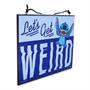 Disney Lilo & Stitch "Let's Get Weird" Reversible Hanging Sign Wall Art