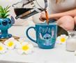Disney Lilo & Stitch "Ohana" Hawaiian Palm Ceramic Mug | Holds 18 Ounces