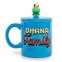 Disney Lilo & Stitch "Ohana Means Family" Ceramic Mug With Lid | Holds 18 Ounces