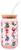 Disney Lilo & Stitch Holiday 16-Ounce Glass Tumbler With Bamboo Lid and Straw