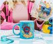 Disney Lilo & Stitch "All Hail The King" Ceramic Glitter Mug | Holds 20 Ounces