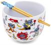 Disney Lilo & Stitch Costumes 20-Ounce Ceramic Ramen Bowl With Chopsticks