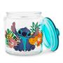 Disney Lilo & Stitch Glass Snack Jar Container With Lid | 6 Inches Tall