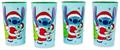 Disney Lilo & Stitch Santa Stitch 4-Piece Plastic Cup Set | Each Holds 22 Ounces
