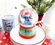 Disney Lilo & Stitch "Season's Greetings" Light-Up Snow Globe | 6 Inches Tall
