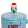 Disney Lilo & Stitch Holiday Cheer Ceramic Mug With Lid | Holds 18 Ounces