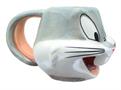 Looney Toons Bugs Bunny Face 22 Ounce Sculpted Ceramic Mug