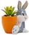 Looney Tunes Bugs Bunny 5-Inch Ceramic Mini Planter With Artificial Succulent
