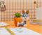 Looney Tunes Bugs Bunny 5-Inch Ceramic Mini Planter With Artificial Succulent