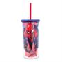 Marvel Comics Spider-Man Carnival Cup With Lid And Straw | Holds 20 Ounces