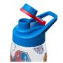 Marvel Spider-Man 20oz Hinged Handle Plastic Sports Bottle w/ Sticker Sheet