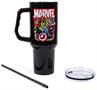 Marvel Comics The Avengers 40-Ounce Black Stainless Steel Tumbler With Handle
