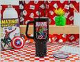 Marvel Comics The Avengers 40-Ounce Black Stainless Steel Tumbler With Handle