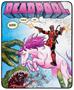 Marvel Deadpool "Best Fleece Ever" Raschel Throw Blanket | 50 x 60 Inches