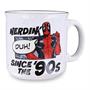 Marvel Deadpool Nerdin Since the 90s 20oz Ceramic Camper Mug