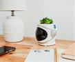 NASA Space Helmet 6 x 5 inch Ceramic Planter w/ Artificial Plant