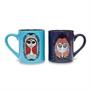 Disney Nightmare Before Christmas Sugar Skulls Jack and Sally Ceramic Mug Set