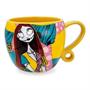 Disney Nightmare Before Christmas Jack and Sally Patchwork Sculpted Ceramic Mug