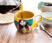 Disney Nightmare Before Christmas Jack and Sally Patchwork Sculpted Ceramic Mug