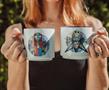 Nightmare Before Christmas Splatter Characters 13-Ounce Ceramic Stacking Mug Set