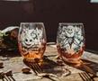 Nightmare Before Christmas Ink Blot 2 Piece 20oz Stemless Wine Glass Set