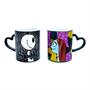 Disney Nightmare Before Christmas Jack and Sally Mug Set | Each Holds 14 Ounces