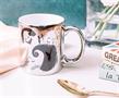 Nightmare Before Christmas Silver Electroplate Ceramic Mug | Holds 20 Ounces