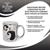 Nightmare Before Christmas Silver Electroplate Ceramic Mug | Holds 20 Ounces