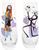 Disney The Nightmare Before Christmas Jack and Sally Fluted Glassware | Set of 2