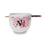 Disney The Nightmare Before Christmas Jack and Sally Ramen Bowl With Chopsticks